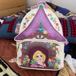 Loungefly Tangled Tower Scene Rapunzel Backpack